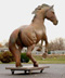 bronze equine sculpture by Martha Pettigrew