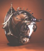 bronze Clydesdale horse sculpture