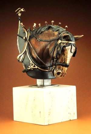 Bronze equine sculpture by Martha Pettigrew