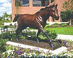 bronze equine sculpture